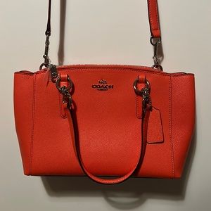 Orange Coach Bag